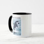 Port Townsend, WashingtonOrca Jumping Tasse (Vorderseite Links)