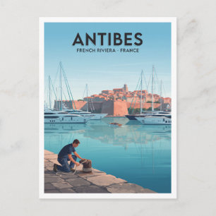 Port Vauban Antibes Frankreich Reise Postkarte