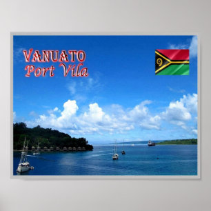 Port Vila - Naturhafen - Vanuatu - Poster