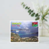 Port Vila - Vanuatu - Luftansicht - Postkarte (Stehend Vorderseite)
