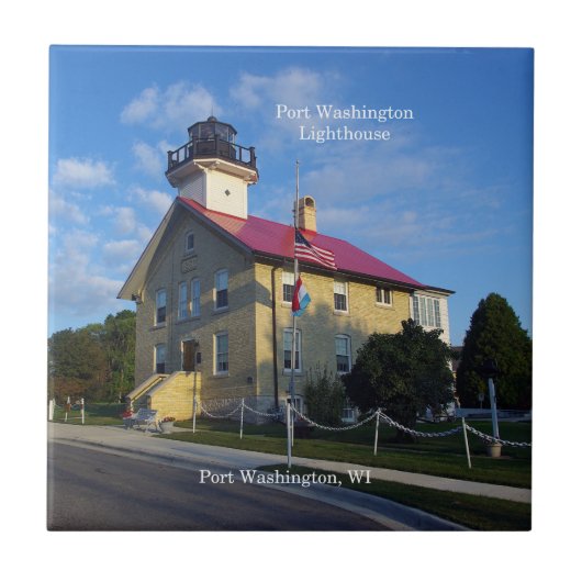 Port Washington Lighthouse Fliesen (Vorderseite)