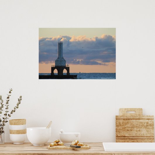 Port Washington, Wi. Leuchtturm Poster (Küche)