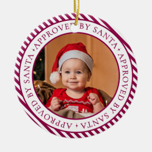 Port Wine Foto Santa's Nice Liste Mitglied Weihnac Keramik Ornament