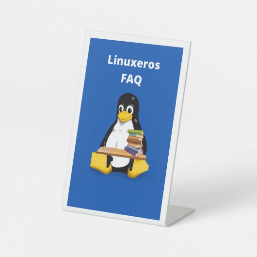 Porta celular Linuxeros FAQ Sockelschild (Vorderseite)