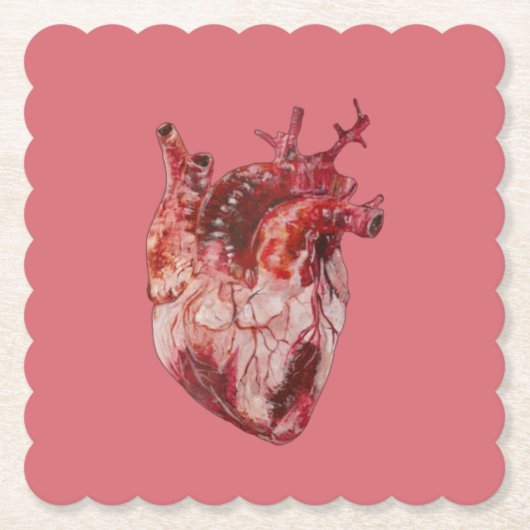 Porta-copo De Papel Hearts Untersetzer (Vorderseite)