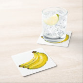 Porta-copos Banana:  Rechteckiger Pappuntersetzer (Vor Ort)