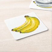 Porta-copos Banana:  Rechteckiger Pappuntersetzer (angewinkelt)