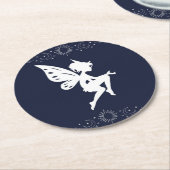 porta copos de fada redondo Neutro Runder Pappuntersetzer (Angewinkelt)