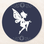 porta copos de fada redondo Neutro Runder Pappuntersetzer (Vorderseite)