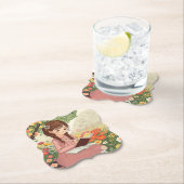 porta copos de papel Menina no Jardim Untersetzer (Vor Ort)