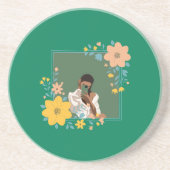 Porta copos girl green getränkeuntersetzer (Vorne)