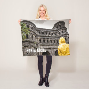 Porta Nigra in Trier Rheinland-Pfalz Deutschland Fleecedecke