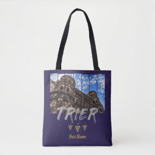 Porta Nigra in Trier vintage Mosel Souvenir Tasche
