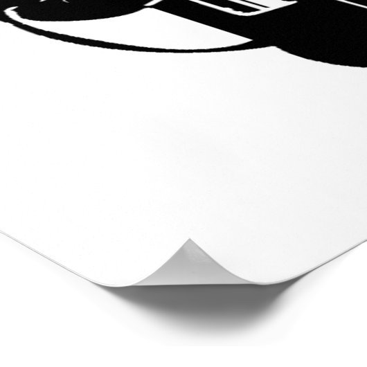 Portable Cassette Player der 80er Jahre, Walkman. Poster (Ecke)