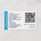 Portable Kontrolle Business Cards Visitenkarte (Rückseite)