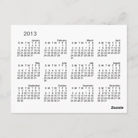 Portable Potty Kalender ~ Postcard Postkarte (Rückseite)