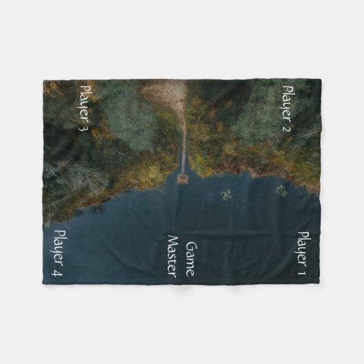 Portable Tabletop Gaming Map Water Landing Dock Fleecedecke (Vorderseite (Horizontal))
