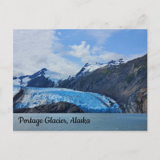 Portage Glacier Alaska Postkarte (Vorderseite)