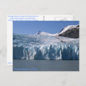 Portage Glacier Postkarte (Vorne/Hinten)