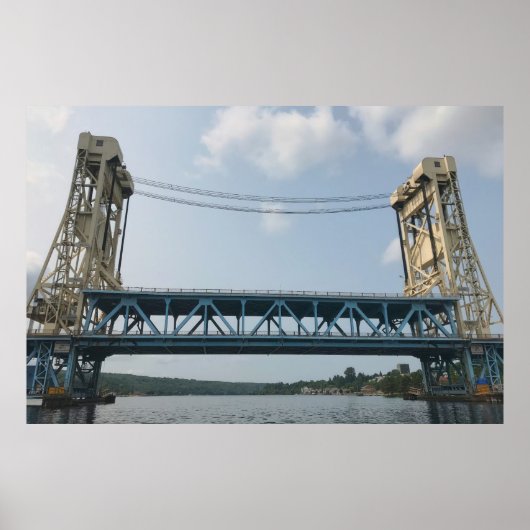 Portage Lake Hubbrücke Poster (Vorne)