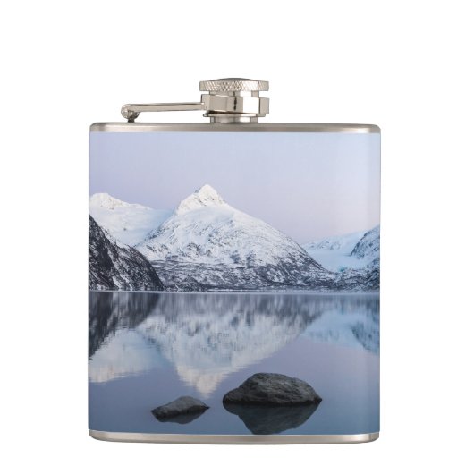 Portage Lake Twilight Flachmann (Vorderseite)