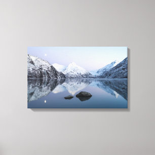 Portage Lake Twilight Leinwanddruck