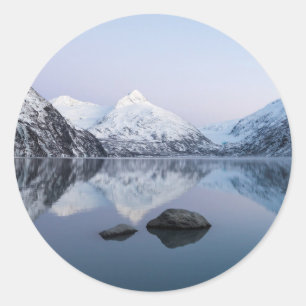 Portage Lake Twilight Runder Aufkleber