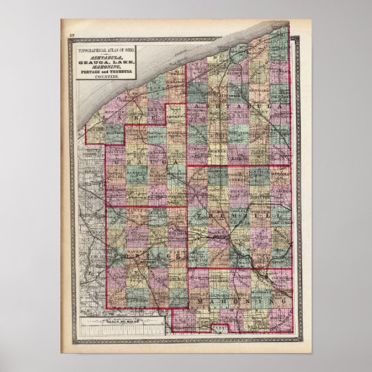 Portage und Trumbull-Landkreis Poster (Vorne)