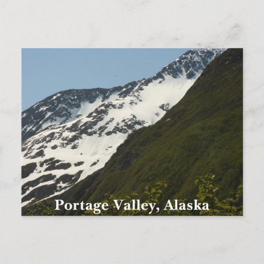Portage Valley, Alaska Postkarte (Vorderseite)