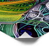 Portait eines Pilzes mit menschlichen Merkmalen Poster (Ecke)