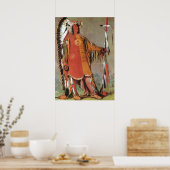 Portait vom indischen Chef Mato-Tope von George Ca Poster (Küche)