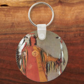 Portait vom indischen Chef Mato-Tope von George Ca Schlüsselanhänger (Vorderseite)