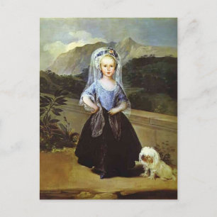 Portait von Maria Teresa Borbón von Francisco Goya Postkarte