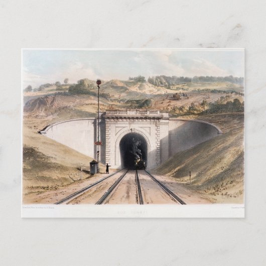Portal des Brunelschachteltunnels bei Bath Postkarte (Vorderseite)