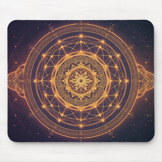 Portal des unendlichen Lichts – Ein heiliges Manda Mousepad (Vorne)