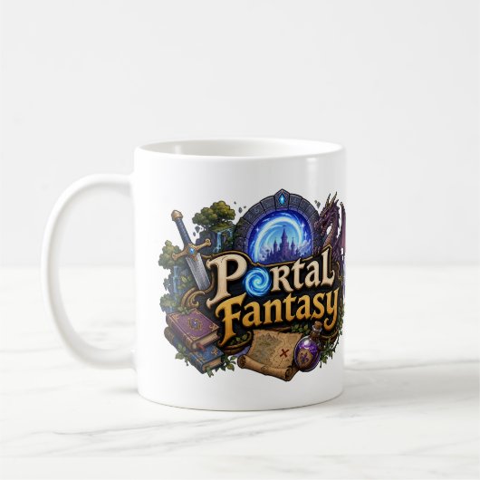 Portal-Fantasy Kaffeetasse (Links)