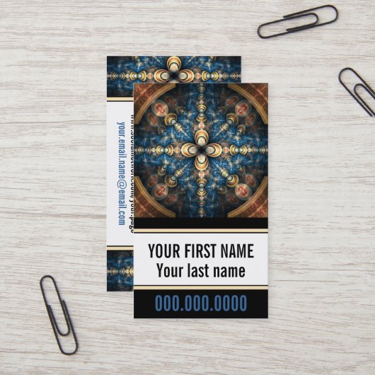 Portal für persönliche Visitenkarten Visitenkarte (Vorderseite/Rückseite Beispiel)