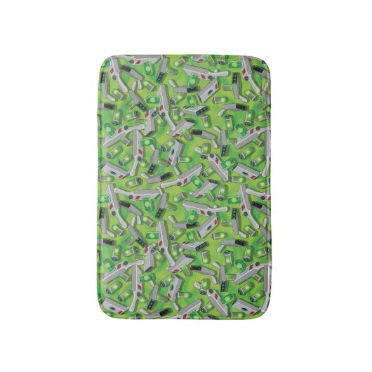 Portal Gun Pattern Badematte (Vorderseite Vertikal)