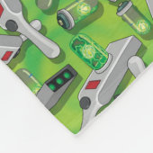 Portal Gun Pattern Fleecedecke (Ecke)