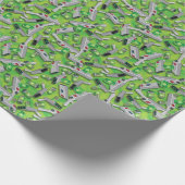 Portal Gun Pattern Geschenkpapier (Ecke)