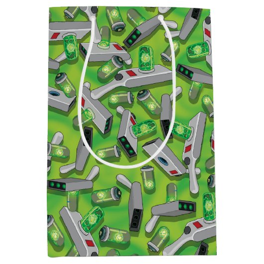 Portal Gun Pattern Mittlere Geschenktüte (Vorderseite)