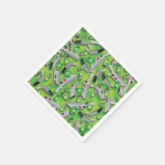 Portal Gun Pattern Serviette (Ecke)