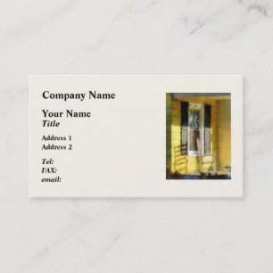 Portal - langer Nachmittags-Schatten des Visitenkarte