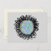 Portal mit farbenfroher Weave Art ESS 1. Dezember  Postkarte (Vorne/Hinten)