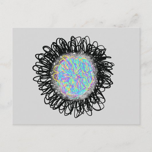 Portal mit farbenfroher Weave Art ESS 1. Dezember  Postkarte (Vorderseite)