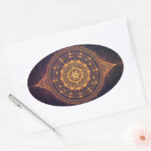 Portal of the Infinite Light – A Sacred Mandala Ovaler Aufkleber (Umschlag)