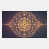 Portal of the Infinite Light – A Sacred Mandala Rechteckiger Aufkleber (Vorderseite)