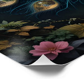 Portal Peacock Panorama Poster (Ecke)