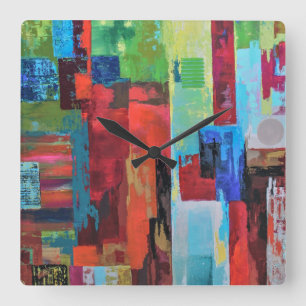 Portal-Wall-Uhr Quadratische Wanduhr