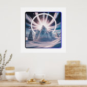 Portal zum Winter Wonderland Poster (Küche)